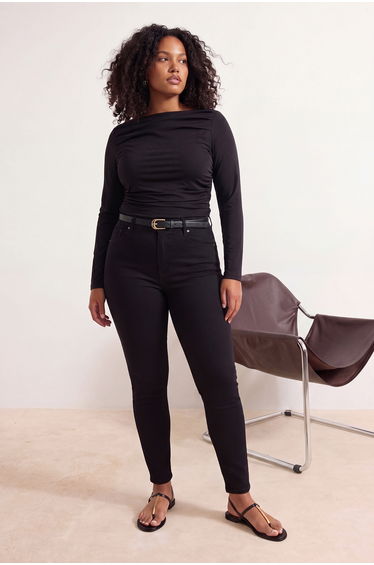 Black Bodycon High Waist Extra Stretchy Jegging Jeans
