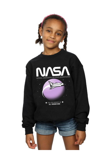 NASA Girls Shuttle Orbit Sweatshirt - Black