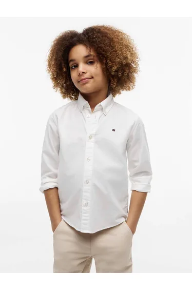 Flag Oxford Shirt Ls White