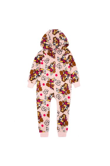 Paw Patrol Girls Skye Hooded Sleepsuit - Pink