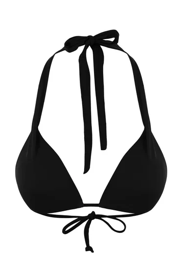 Black Triangle Tunnel Covered Bikini Top
