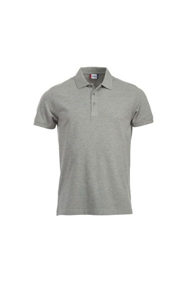 Clique Mens Classic Lincoln Melange Polo Shirt - Grey Melange