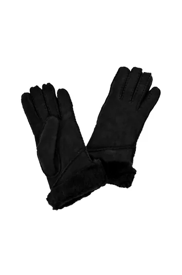 Eastern Counties Leather Womens/Ladies Long Cuff Sheepskin Gloves - Black