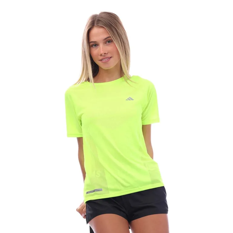 Women's adidas Ultimate Knit T-Shirt in Yellow - 3