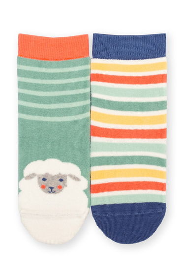 Baa Baa Grippy Socks Sage