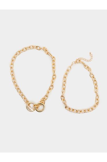 Pack of 2 - Gold Chain Necklace