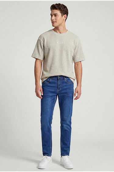 Straight Fit Stretch Jeans
