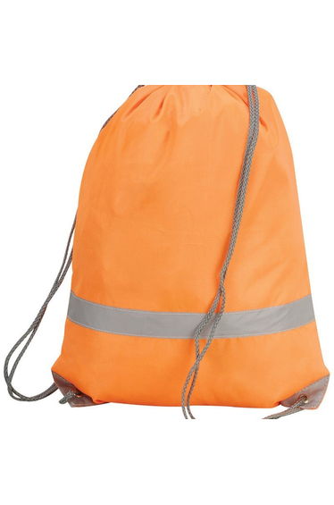 Shugon Stafford Plain Drawstring Tote Bag - 13 Litres - Hi Vis Orange product thumbnail 3
