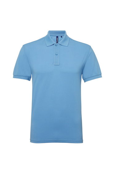 Asquith & Fox Mens Short Sleeve Performance Blend Polo Shirt - Cornflower