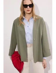 GABARDINE JACKET WTH BUTTON - 3