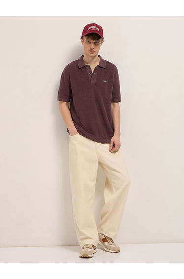 Men Cotton Relaxed Fit Polo