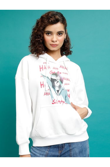 Graphic Print Oversized Hoodie