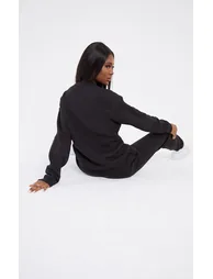Tall Black Ultimate Basic Oversized Sweatshirt - 2