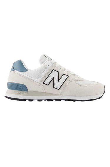 New Balance Mens 574 Classic Suede Trainers - Grey/White
