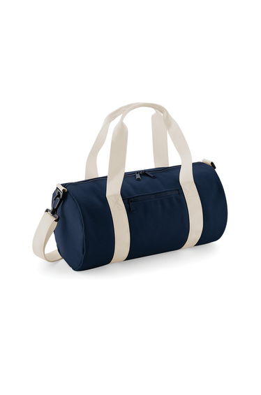 Bagbase Mini Barrel Shoulder Bag - French Navy/Off White