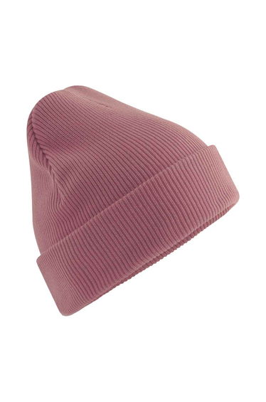 Beechfield Unisex Adult Cuffed Organic Cotton Heavyweight Beanie - Rose