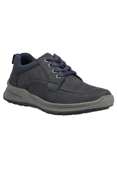 Hush Puppies Mens Adam Nubuck Lace Up Trainers - Navy