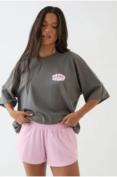 DSGN Studio Towelling Runner Short - pink