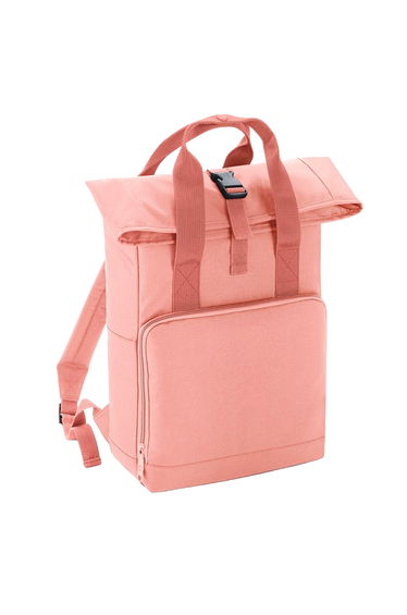 Bagbase Roll Top Twin Handle Backpack - Blush Pink