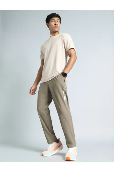 Men Khaki Train All Format Training Track Pants