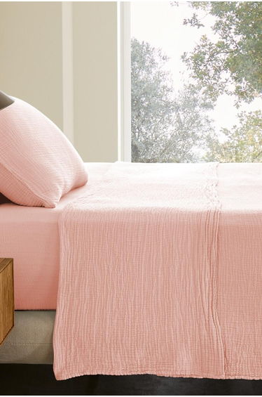 Yafa Flat Sheet in Organic Cotton Muslin