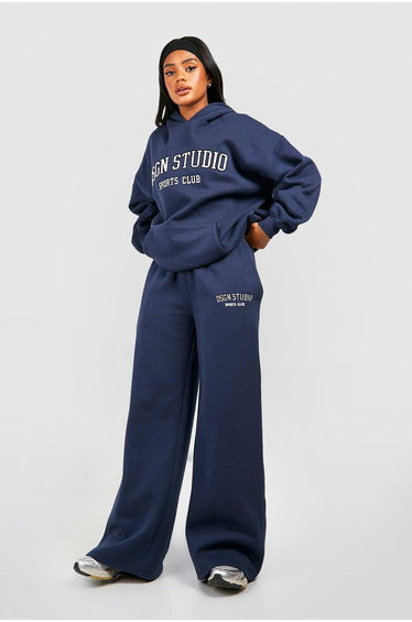 Dsgn Studio Applique Straight Leg Jogger - navy