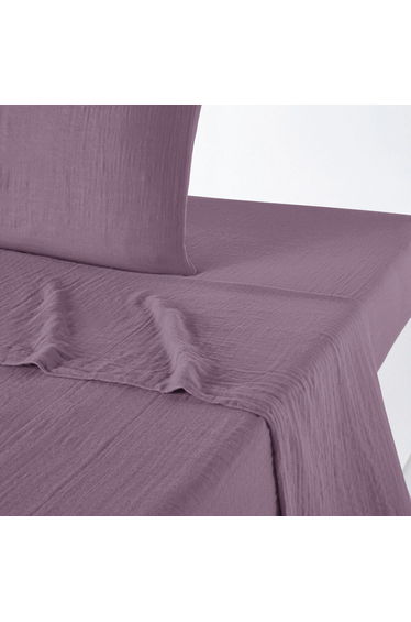 Kumla Plain 100% Cotton Muslin Flat Sheet