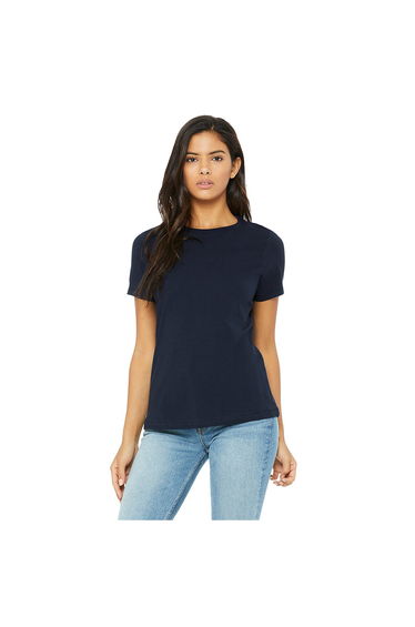 Bella + Canvas Womens/Ladies Jersey Short-Sleeved T-Shirt - Navy