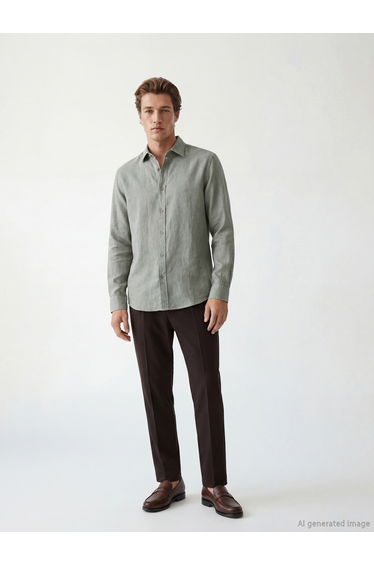 Regular Fit Dobby Men's Shirt