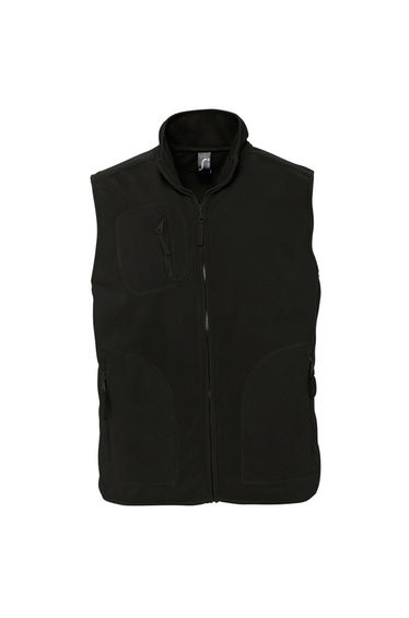 SOLS Norway Unisex Anti-Pill Fleece Bodywarmer / Gilet - Black