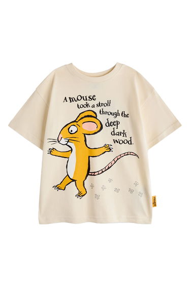 The Gruffalo Childrens/Kids Mouse Short-Sleeved T-Shirt - Beige