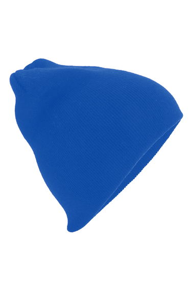 Beechfield Plain Basic Knitted Winter Beanie Hat - Bright Royal