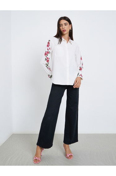 Floral Print Regular Fit Buttoned Shirt