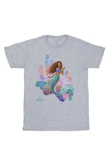 The Little Mermaid Girls Voice T-Shirt - Sport Grey