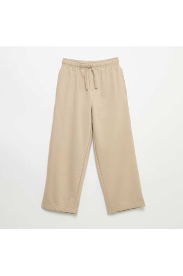 Plain French Terry Jogger Pants BEIGE