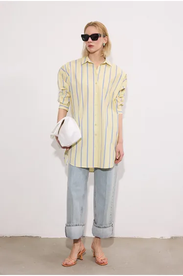 STRIPED LONG SHIRT