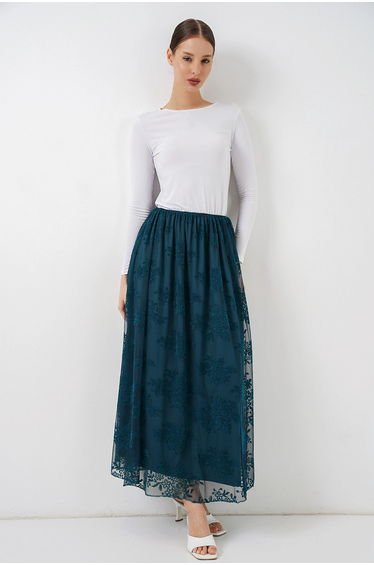 BDART Floral High Waist Maxi Skirt