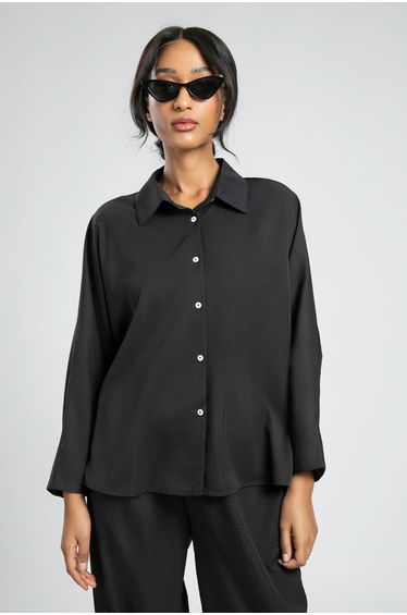 Flowy Utility Long Sleeve Shirt