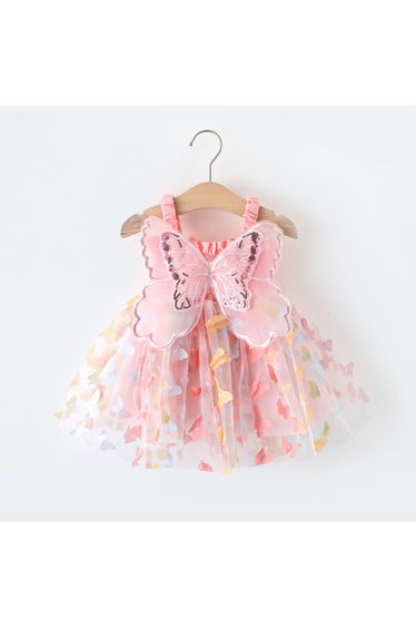 Baby Butterfly Tulle Slip Dress