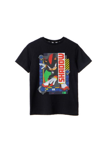 Sonic The Hedgehog Boys Shadow Short-Sleeved T-Shirt - Black