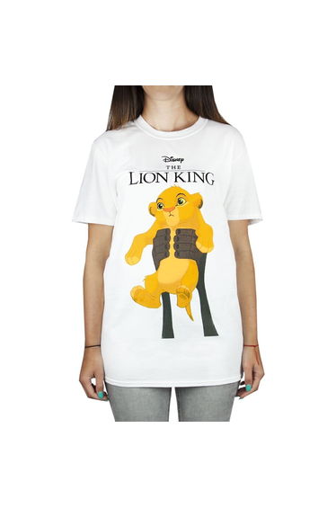 The Lion King Womens/Ladies Circle Of Life Simba T-Shirt - White