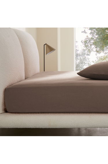 Yafa Organic Cotton Muslin Fitted Sheet