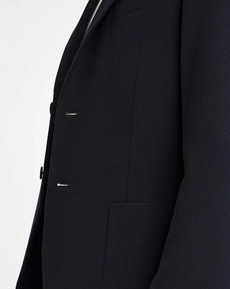 Tailored Deconstructed Jersey Blazer - 3