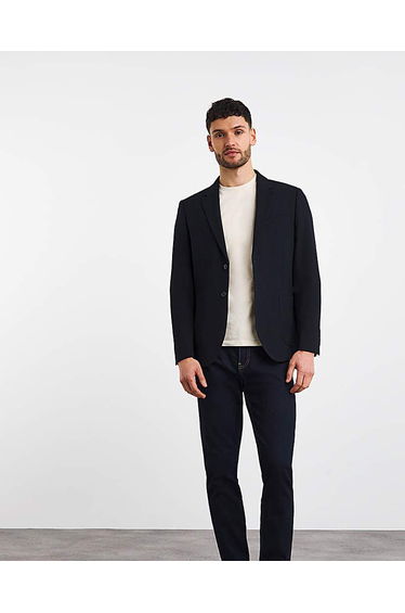 Tailored Deconstructed Jersey Blazer