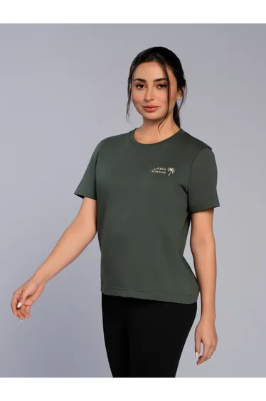 تيشيرت قطن كياني بأكمام قصيرة