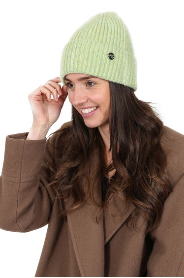 Womens Ribbed Beanie Hat