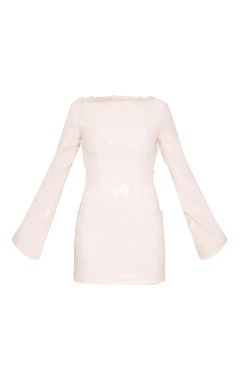 cream sequin shift dress A New Day Dresses | A New Day Women's Mini A-Line Dress Large Cream Sequin | Color: Cream | Size: L