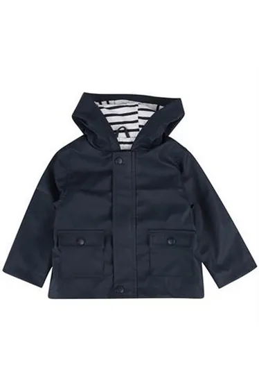Larkwood Baby Boys Rain Jacket - Navy