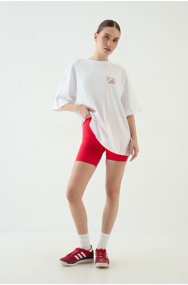 DSGN Studio Resort Club Printed Oversized T-Shirt - white