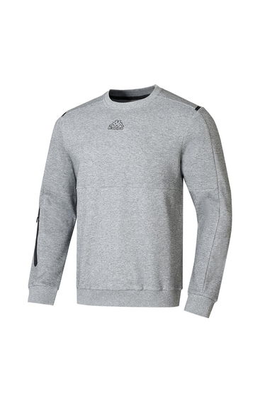 Kappa Mens Teddy Fleece Sweatshirt - Grey Marl Marl
